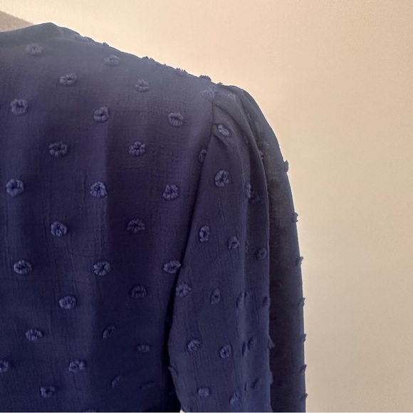 Altar’d State navy long sleeve wrap midi dress size small - Picture 7 of 10